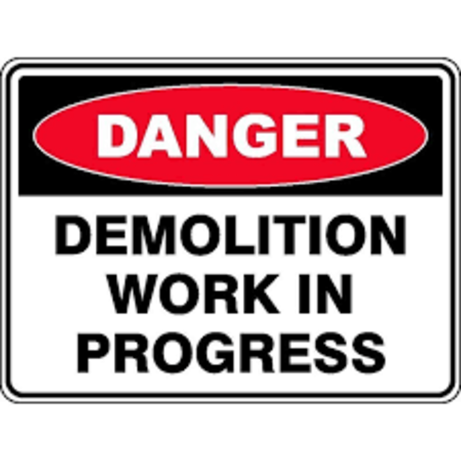 Choose one of the following Danger/Notice Sign 450x600mm PVC image 2